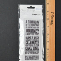 Kaiser Craft Birthday Clear Acrylic Stamps