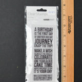 Kaiser Craft Birthday Clear Acrylic Stamps