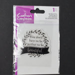 Crafter's Companion Be Beautiful Clear Acrylic Stamp