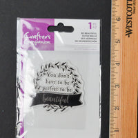 Crafter's Companion Be Beautiful Clear Acrylic Stamp