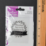 Crafter's Companion Be Beautiful Clear Acrylic Stamp