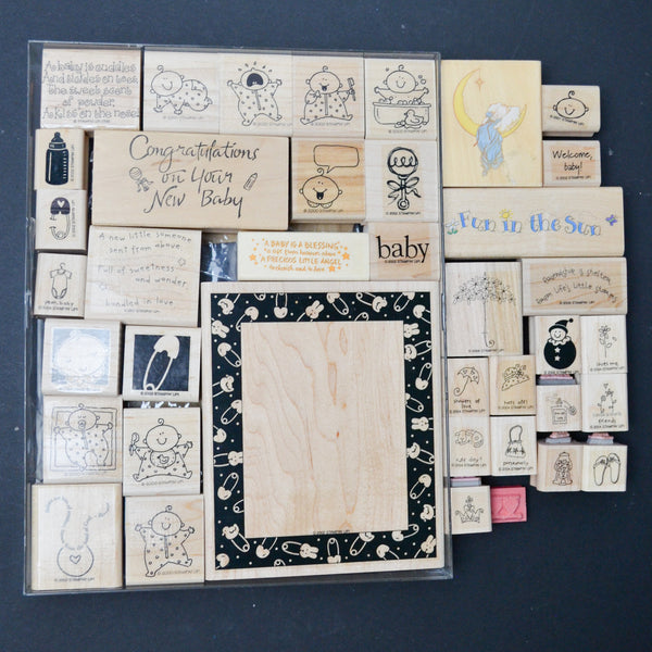 Baby Themed Rubber Stamp Bundle
