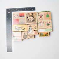 Christmas + Winter Rubber Stamps - Bundle of 14
