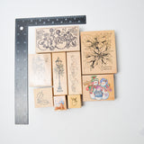 Christmas, Winter + Puppy Rubber Stamps - Bundle of 9