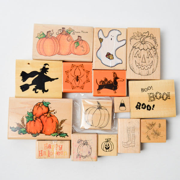 Halloween Rubber Stamps - Bundle of 15