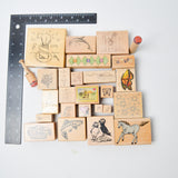 Winnie the Pooh, Cute Animals + Assorted Rubber Stamp Bundle