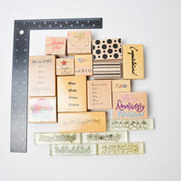 Sentiment + Assorted Stamps - Bundle of 20