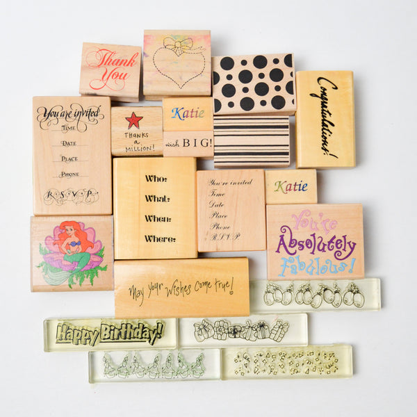 Sentiment + Assorted Stamps - Bundle of 20