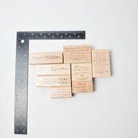 Stampin' Up! Season's Greetings Rubber Stamps - Set of 8