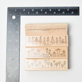 Stampin' Up! Crazy For Christmas Rubber Stamps - Set of 4