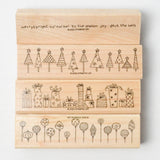 Stampin' Up! Crazy For Christmas Rubber Stamps - Set of 4