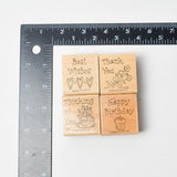 Stampin' Up! Simple Wishes Rubber Stamps - Set of 4