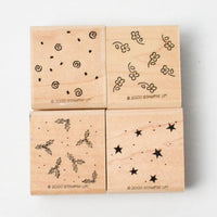 Stampin' Up! Background Basics Rubber Stamps - Set of 4