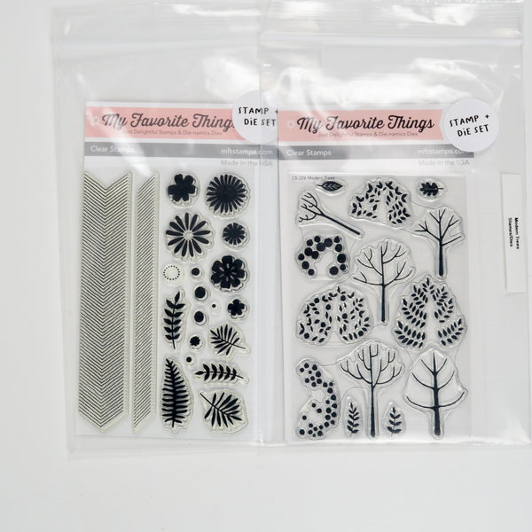 My Favorite Things Desert Bouquet + Modern Trees Stamp and Die Sets