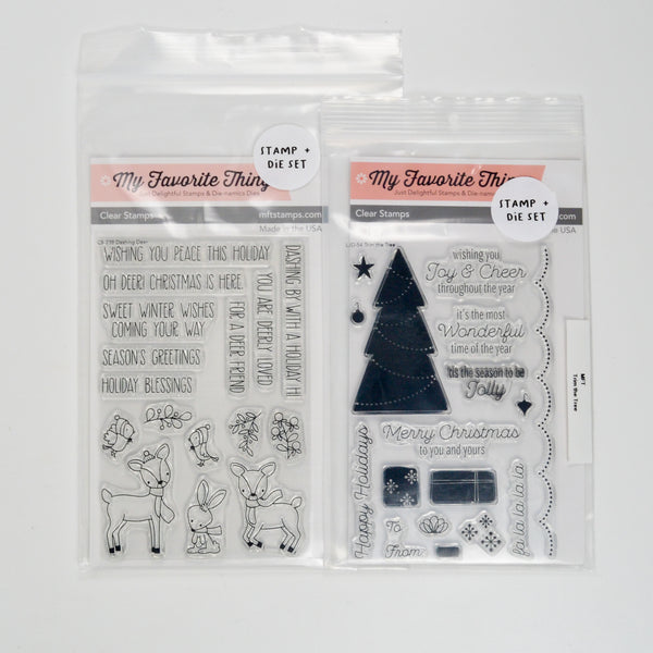 My Favorite Things Trim the Tree + Dashing Deer Stamp and Die Sets