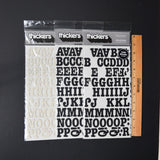 Black + White Glitter Chipboard Sticker Bundle
