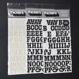 Black + White Glitter Chipboard Sticker Bundle