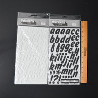 Black + White Foam Alphabet Sticker Bundle