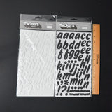 Black + White Foam Alphabet Sticker Bundle