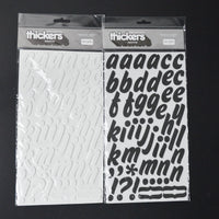 Black + White Foam Alphabet Sticker Bundle