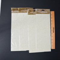 Canvas Print Chipboard Alphabet Sticker Bundle