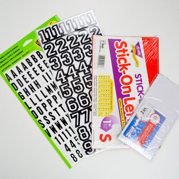 Alphanumerical Sticker Set