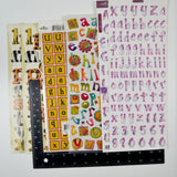 Colorful Alphabet Sticker Bundle