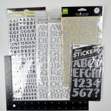 Sparkly Alphabet Sticker Bundle
