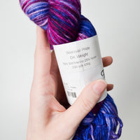 Purple Variegated Fully Spun DK Weight Superwash Merino Blend Yarn - 3 Skeins