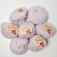 Pastel Purple Thistledown Glittery Alpaca Blend Yarn - 7 Balls