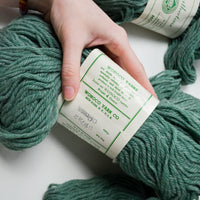 Green Heathertone Wonoco Yarns Wool Yarn - 4 Skeins