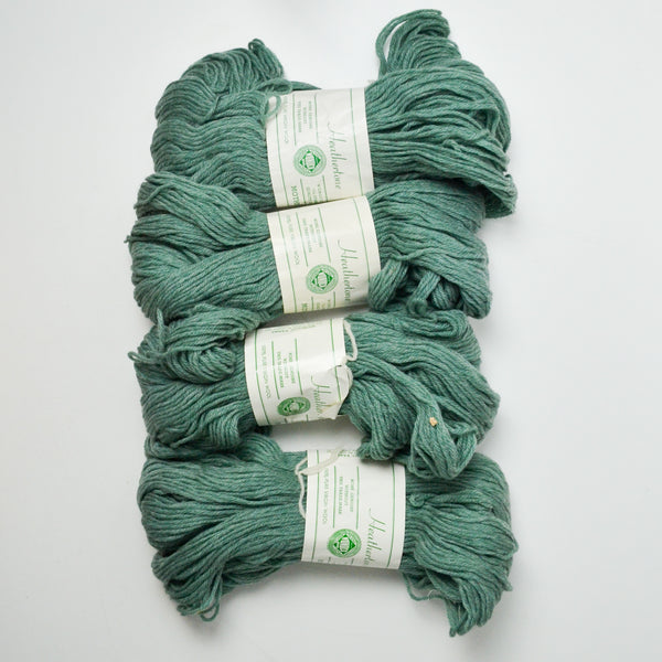 Green Heathertone Wonoco Yarns Wool Yarn - 4 Skeins