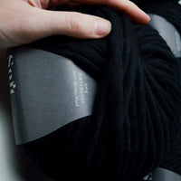 Black Soft Chunky by Third Piece Super Bulky Merino Wool Yarn - 9 Balls