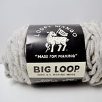 Loopy Mango Big Loop Light Gray Super Bulky Merino Wool Yarn - 1 Skein