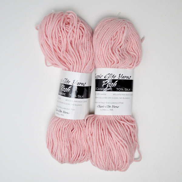 Light Pink Classic Elite Yarns Posh Cashmere + Silk Blend Yarn - 2 Skeins