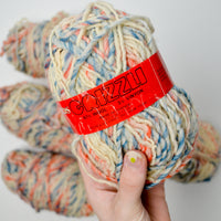 Colorful Variegated Grizzli Wool Blend Yarn - 8 Balls