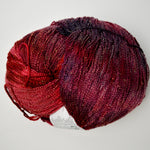 Sparkly Pink + Red Cherry Tree Hill Wool Boucle Yarn - 1 Ball