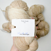 Tan Malabrigo Kettle Dyed Pure Merino Wool Worsted Yarn - 5 Skeins
