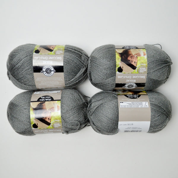 Gray Loops + Threads Woolike Acrylic Yarn - 4 Skeins