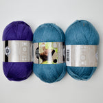 Blue + Purple Loops + Threads Woolike Acrylic Yarn - 3 Skeins