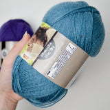 Blue + Purple Loops + Threads Woolike Acrylic Yarn - 3 Skeins