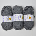 Dark Gray Basic Stitch Acrylic Yarn - 3 Skeins