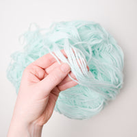 Light Teal Acrylic Yarn Blob