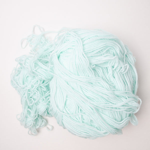 Light Teal Acrylic Yarn Blob