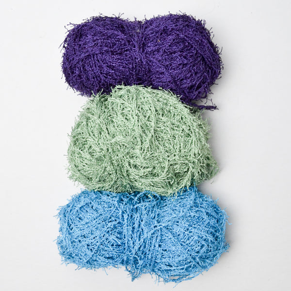 Cool Toned Textured Yarn Bundle - 3 Skeins