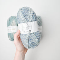 Blue + Gray Filatura Lanarota Fashion Tweed Acrylic + Wool Blend Yarn - 4 Skeins