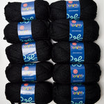 Black Sprightly Yarns Acrylic Super Bulky Yarn - 10 Skeins
