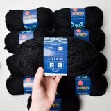 Black Sprightly Yarns Acrylic Super Bulky Yarn - 10 Skeins