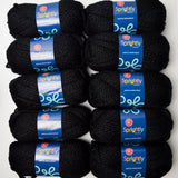 Black Sprightly Yarns Acrylic Super Bulky Yarn - 10 Skeins
