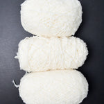 White Textured Yarn - 3 Skeins